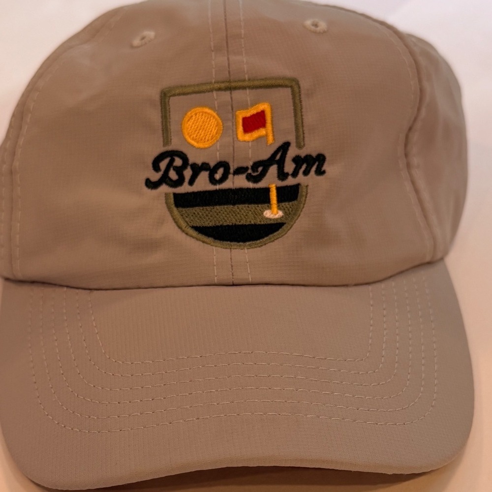 Imperial Mizzen+Main Bro-Am Golf Hat Mens Tan Adjustable Performance Cap X210P